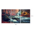 thumbnail image 2 of Chic Home Autumn Forest 3 Piece Set Wrapped Canvas Wall Art, 2 of 4
