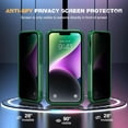 thumbnail image 3 of TEMOGU-Designed for iPhone 14 Case, [with Privacy Screen Protector] [Anti Spy] [Military Grade Drop Protection] Heavy Duty Full-Body Shockproof Phone Case for iPhone 14, Green, 3 of 4
