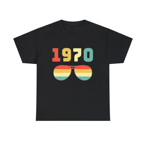 Vintage 1970 T Shirts for Men Retro Funny 1970 Birthday Men Shirts Big and Tall Plus Size