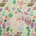 thumbnail image 1 of oneOone Silk Tabby Beige Fabric Tropical Doodled Animals With Leaves Sewing Craft Projects Fabric Prints By Yard 42 Inch Wide, 1 of 4
