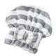 thumbnail image 2 of Gorro de terciopelo con lazo para secador de pelo | Toalla absorbente de microfibra para secar la cabeza | Gorro de ducha de princesa a rayas para cabello mojado | Secado rápido sin calor, 2 of 6