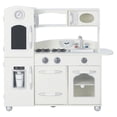 thumbnail image 3 of Teamson Kids Little Chef Westchester Wooden Play Kitchen, Retro Toy Kitchen with Icemaker, Chalkboard & Accessories, 3 of 11