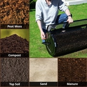 Compost Spreader, 30in Heavy-Duty Peat Moss Spreader with , Lawn Spreader for Top Soil, Manure, Mulch, Top Dressing.