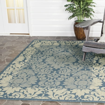 - Safavieh Courtyard Dani Damask Bordered Indoor/Outdoor Area Rug
