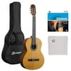 B20CNT Classical Guitar, Natural Bundle with Gig Bag, Micro-Fiber Cloth, 3-Pack Strings