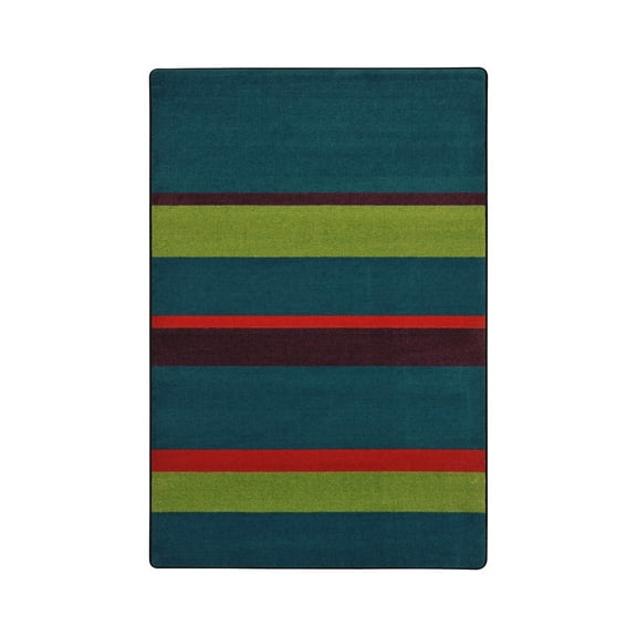 Straight and Narrow 5'4" x 7'8" Area Rug In Color Tropics