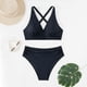 thumbnail image 5 of Trajes de baño Amzcrzy Tankini para mujer, trajes de baño, trajes de baño con control de abdomen, moda para damas, trajes de baño estampados, trajes de baño para mujer, ropa de playa, negro, 3XL, 5 of 8