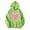 Green, variant on XIAONU Womens Hoodies Heart-Print Floral Hooded Sweatshirt Baggy Long Sleeves Drawstring Hoodie Tops With Pockets