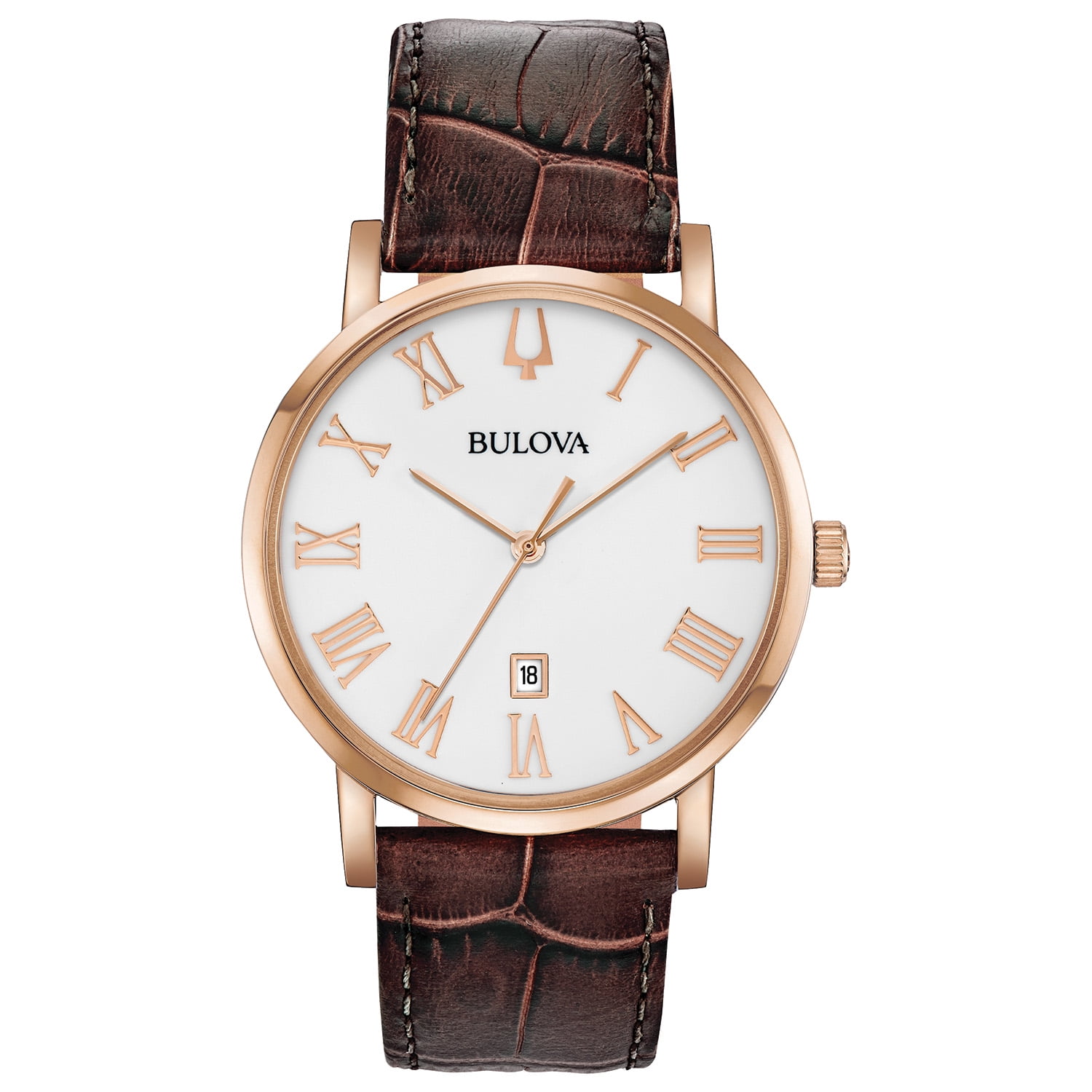 Bulova Bulova Men's Brown Leather Strap Watch