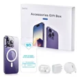thumbnail image 1 of 4 Pieces Magsafe Case Mica Crystal Charger 35w For iPhone, 1 of 8