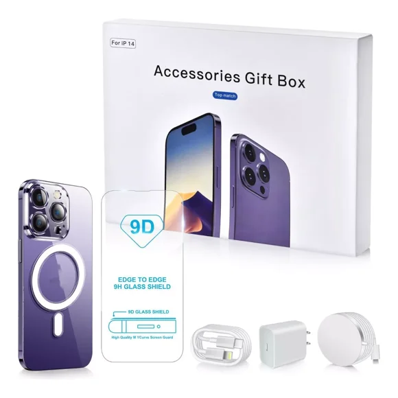 4 Pieces Magsafe Case Mica Crystal Charger 35w For iPhone