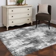 thumbnail image 4 of Black Grey Ombre Area Rug 4'x6', Gradient Abstract Art Vintage Washable Non-Slip Rugs, Low Pile Large Carpet for Living Room Bedroom Dining Room Kitchen Office Indoor Mat, 4 of 9