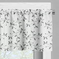 thumbnail image 5 of Ambesonne Leaf Valance & Curtain, Minimalist Eco Pattern, 55"x45", Grey White, 5 of 7