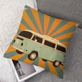thumbnail image 7 of Sunshine pillows, here comes the bus Sunshine pillowcases, retro pillows, hippie orange sunshine decorated home cushion covers 1 set of various specifications, 7 of 7