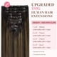 thumbnail image 2 of Extensiones de cabello humano real natural con clip para mujeres, extensiones de cabello Remy de 14 pulgadas, 5,29 oz (, 2 of 5