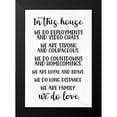 thumbnail image 2 of Ball, Susan 14x18 Black Modern Framed Museum Art Print Titled - In This House Military, 2 of 5