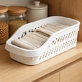 thumbnail image 4 of ZZkhGO Versatile Storage Bin with Handle, Stackable Organizer Container, Durable White Plastic Home Organization for Kitchen Pantry Bathroom Cabinet, 4 of 7