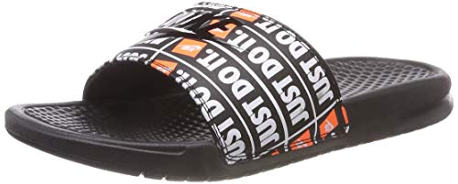 Benassi JDI Print [631261-016] Men Sandals Slides Do Black/US 8.0 - Walmart.com