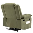 thumbnail image 2 of Power Lift Recliner Chair for Elderly, Recliners with Adjustable Massage and Heating Function,Sofa Corduroy Fabric Recliner Chair with Infinite Position for Living Room,Green, 2 of 13