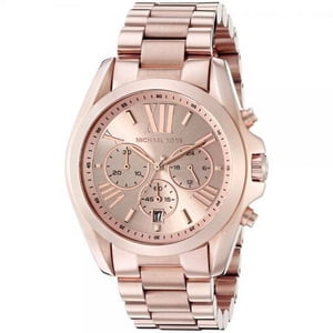 Michael Kors Women's Roman Numeral Rose Gold Chronograph Watch