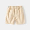 thumbnail image 5 of Cargo Shorts Boys Beige Shorts Elastic Waist Wide Leg Shorts for Teens Boys Clothes 2-3 Years Summer&nbsp;Clothing, 5 of 9