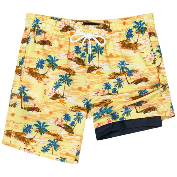 Traje de baño SURF CUZ con forro de compresión de secado rápido de 7 pulgadas