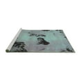 thumbnail image 2 of Ahgly Company Machine Washable Indoor Rectangle Abstract Turquoise Blue Modern Area Rugs, 8' x 10', 2 of 4