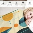 thumbnail image 3 of HENGT Mid-Century Modern Throw Blanket for Couch Bed Living Room Colorful Retro Abstract Couch Blanket Super Soft Flannel Throw Blanket Flannel Blanket for Living Room, 3 of 6