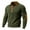 Green, variant on Mens Long Sleeve Henley T Shirt Ribbed Knit Casual Button Collar Solid Pullover Top with Elbow Patch (Navy,XL)