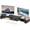 Black, variant on Metal Desk Organizers and Accessories, Dual Monitor Stand Riser with Drawer and 2 Pen Holders, Book Racks, Desk Accessories & Workspace Desktop Organizers for Office Supplies (Black)