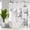 Black and White, variant on No Hooks Required Grey Shower Curtain Set with Snap-in Liner, Modern Abstract Marble Shower Curtains for Luxury Hotel Grade Spa-Like Bathroom Decor, 71 x 74