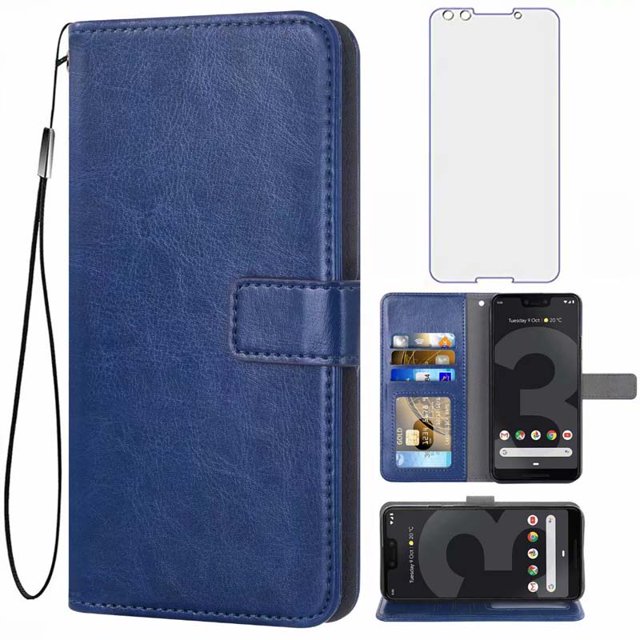 Leather Book Style Protective Cover Combine Soft Leather,Protect Your Smartphone in a Classy Way,for Google Pixel 3A XL WD.WDQZL Hogar