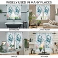 thumbnail image 3 of Turquoise Carbs Coastal Swag Curtains for Kitchen/Bedroom/Living Room, Nautical Summer Beach Coral Jellyfish Scalloped Curtains 63 Inch Long, Window Swag Topper Curtains Valances 2 Panels Set 36"x63", 3 of 8