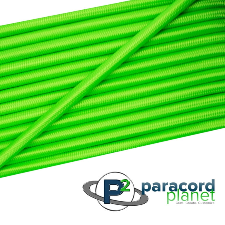 Paracord Planet 1/4 Inch Elastic Bungee Shock Cord - 10, 25, 50, 100 and  1000 Foot Lengths - Various Colors