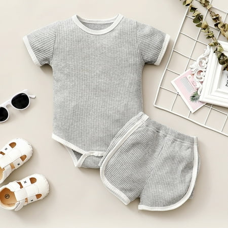 

Tejiojio Girls and Toddlers Soft Cotton Clearance Toddler Baby Girl Short Sleeve Leopard Printed Hoodie Tops+Shorts Sports Outfits