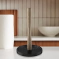 thumbnail image 4 of nu steel Wooden Kitchen Paper Towel Holder Black Base, 4 of 4