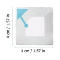 thumbnail image 3 of Shisuyan 100pcs Goods Square Anti-Theft Labels Supermarket Anti-Theft Radio Frequency Label, 3 of 9