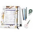 thumbnail image 5 of Snails Houses Trees Cartoon 3-Ring Binder Pouches A4 Size Zipper Pocket File Storage 2 Packs, 5 of 6