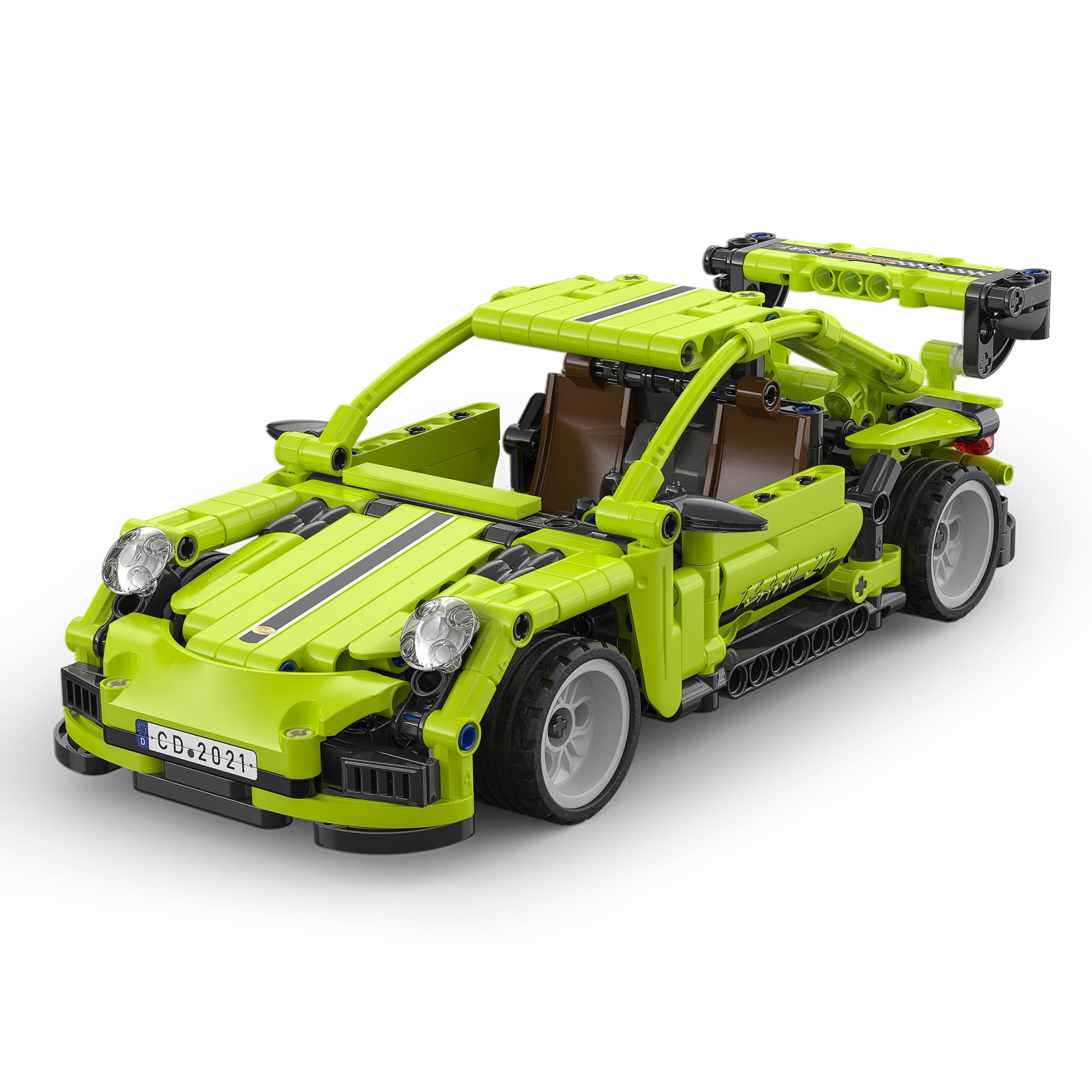 CaDA® Pull Back Sports Car Series-Legend Supercar Model Building Block Toy C52024W Building Kit and Engineering Toy for Kids (387 Pieces)
