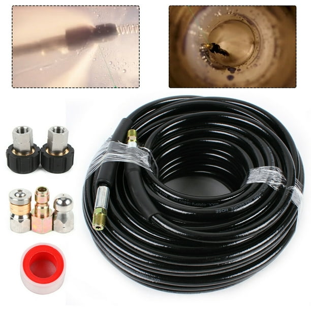 5800PSI Sewer Jetter Nozzle Kit For Pressure Washer Drain Cleaner Hose