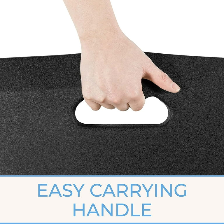 Stand Steady Small Anti Fatigue Standing Mat with Carrying Handle |  Ergonomic Standing Mat with Gel Foam Padding | Portable Comfort Mat for  Standing