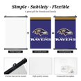 thumbnail image 4 of Cuadro colgante de PVC negro personalizado del equipo de fútbol de los Ravens, varios tamaños, decoración de interiores, cuadro para colgar en la pared, cuadro decorativo para mesita de noche, 4 of 7
