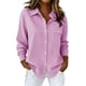 thumbnail image 1 of TaTaai Women's Office Blouse Long Sleeve Button Front Classic Collar Chest Pocket Design Professional Work Shirt Formal Wear Gift, 1 of 8