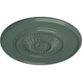 thumbnail image 3 of 41 1/8"OD x 2 1/2"P Large Floral Ceiling Medallion, Hand-Painted Cloud Burst, 3 of 6