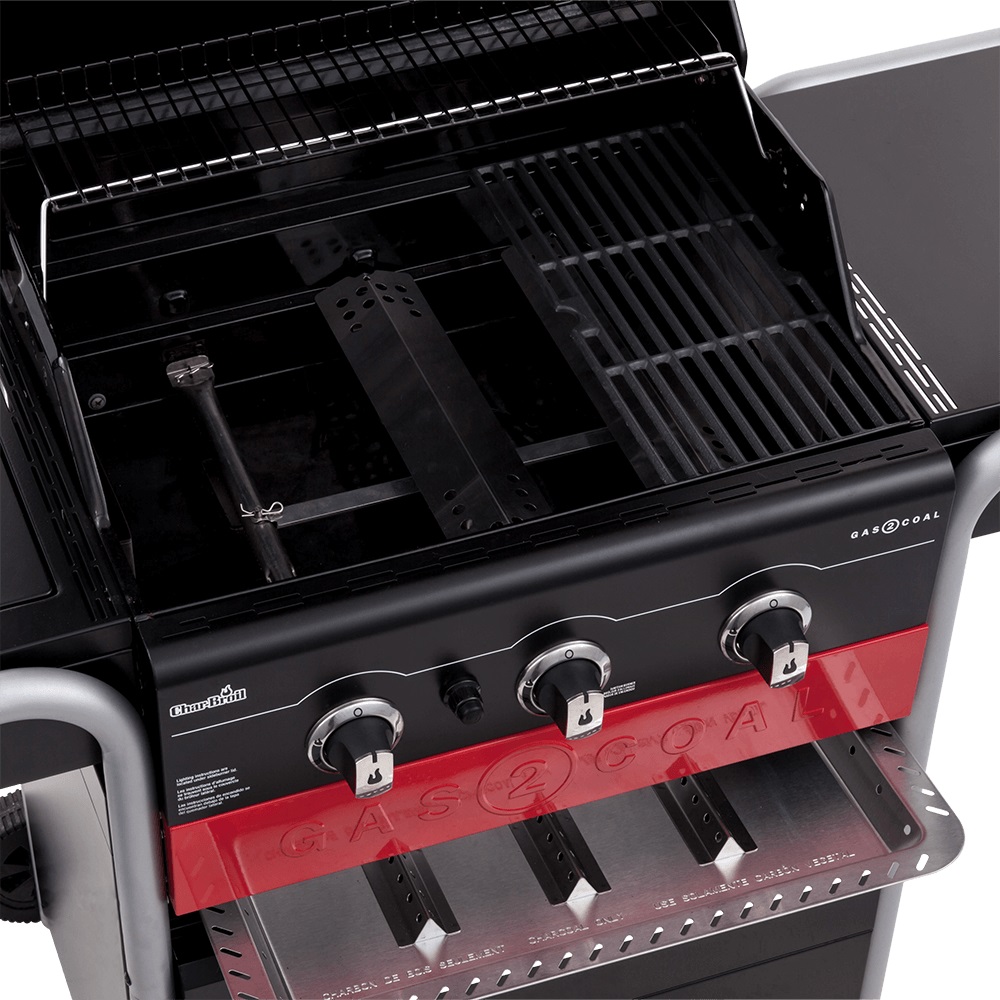 Char Broil Gas2coal 3 Burner Lp Gas And Charcoal Outdoor Combination Grill 