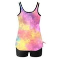 thumbnail image 4 of Wiyuqeen Womens Tankini Bathing Suits Swim Tank Tops with Boyshorts Tie Dye Print Swimwears 2 Piece Summer Vacation Beachwear, 4 of 5