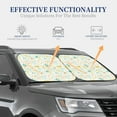 thumbnail image 4 of Daiia Funny Chicken 2PCS Car Windshield Sun Shade, Foldable Sun Shield for Car Front Window, Auto Sun Blocker Visor Protector Universal for Truck SUV Pickup-Small, 4 of 7