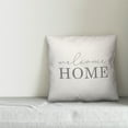 thumbnail image 2 of Creative Products Welcome Home Thin Script White and Grey 16x16 Indoor / Outdoor Pillow, 2 of 2