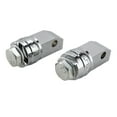 thumbnail image 1 of 2x adaptadores de montaje de tablas de cromadas para motocicleta para Shadow VT400/750 VT750DC Deluxe VT750C Macarena  Adaptadores para tarimas, 1 of 8