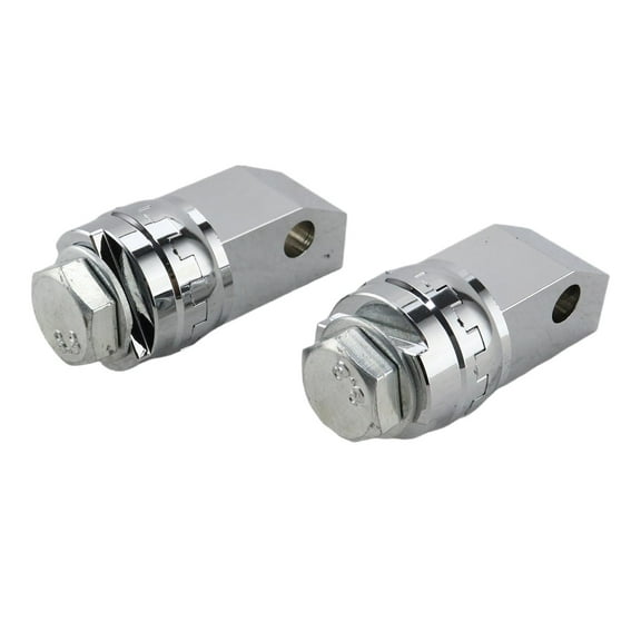 2x Chrome Footboard Floorboard Connection Adapters Replment for Shadow VT400/750 VT750C VT750DC Deluxe